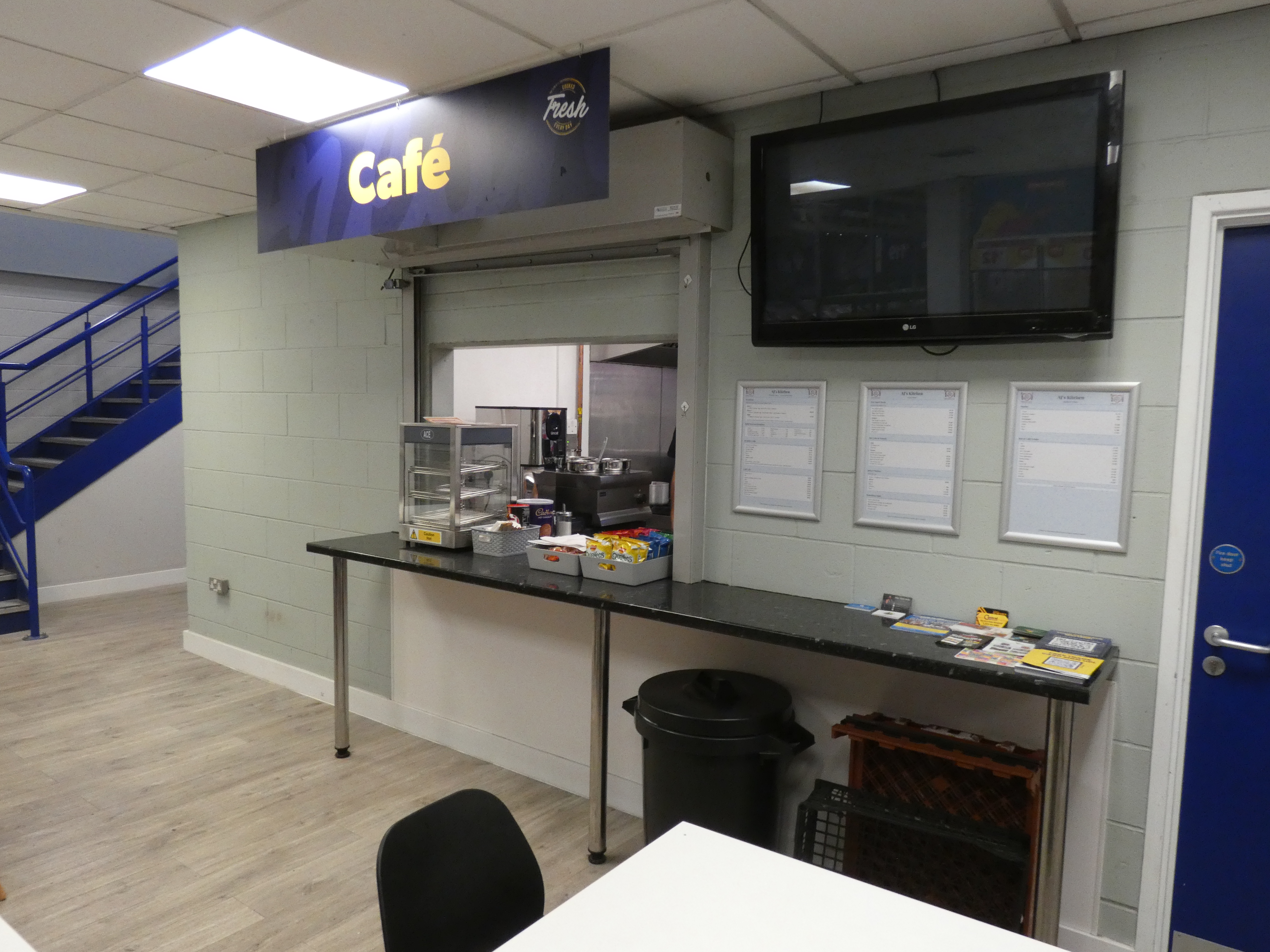 AJ's Kitchen shop front inside Selco Builders Warehouse